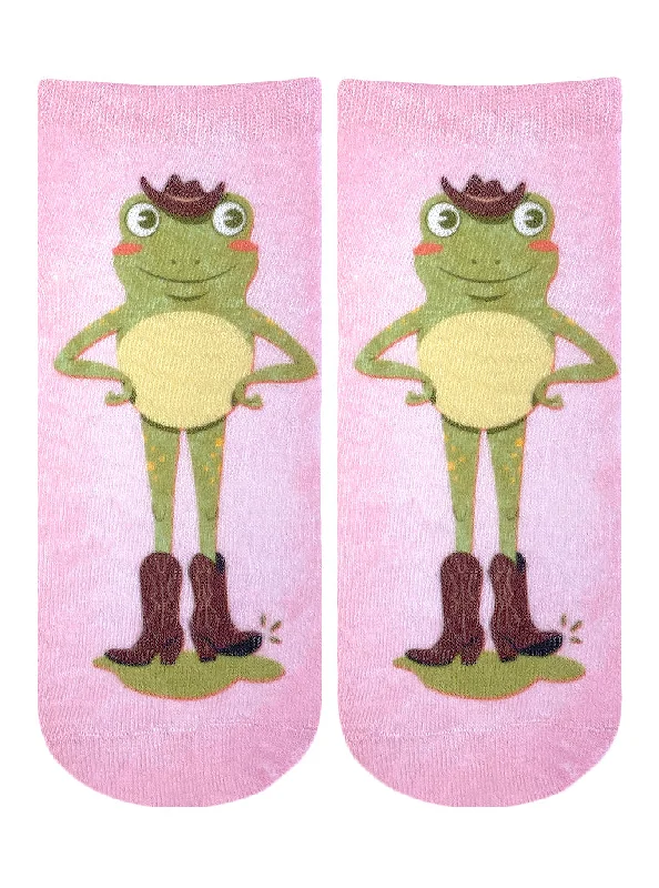 Weekend Savings Spectacle Giddy Up Frog Ankle Socks