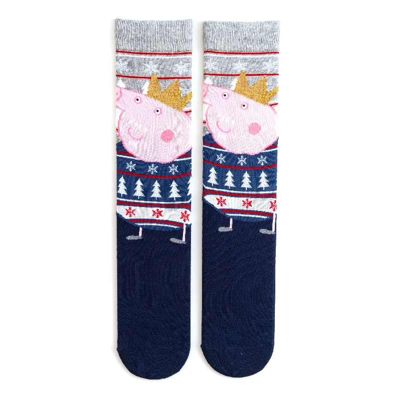 Weekend Extravaganza: Shop Now Grandpa Pig Christmas Adult Socks