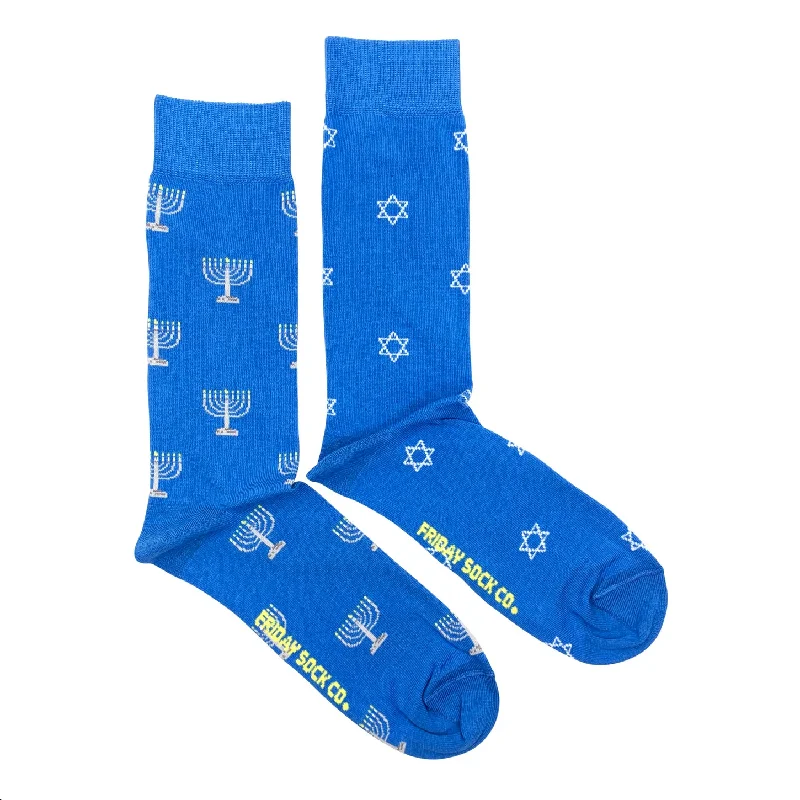 Year-End Sale Hanukkah Mismatched Socks M