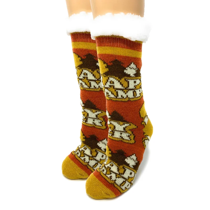 Weekend Shopping Made Better Happy Camper Slipper Socks