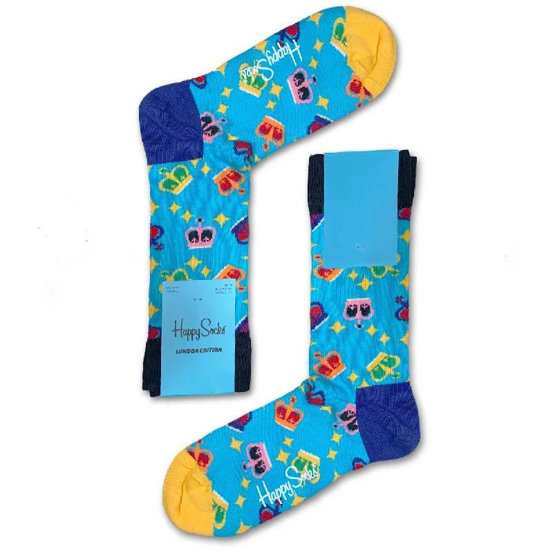 Best Choice Happy Socks Women's Crew Socks - London Edition Crown