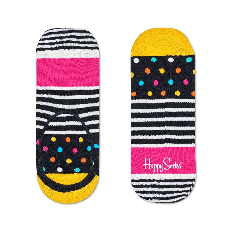 Year-End Deals Happy Socks Women's Liner Socks - Stripes & Dots