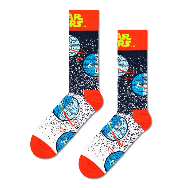 Weekend Deals That Amaze Happy Socks x Star Wars Women's Crew Socks - Death Star