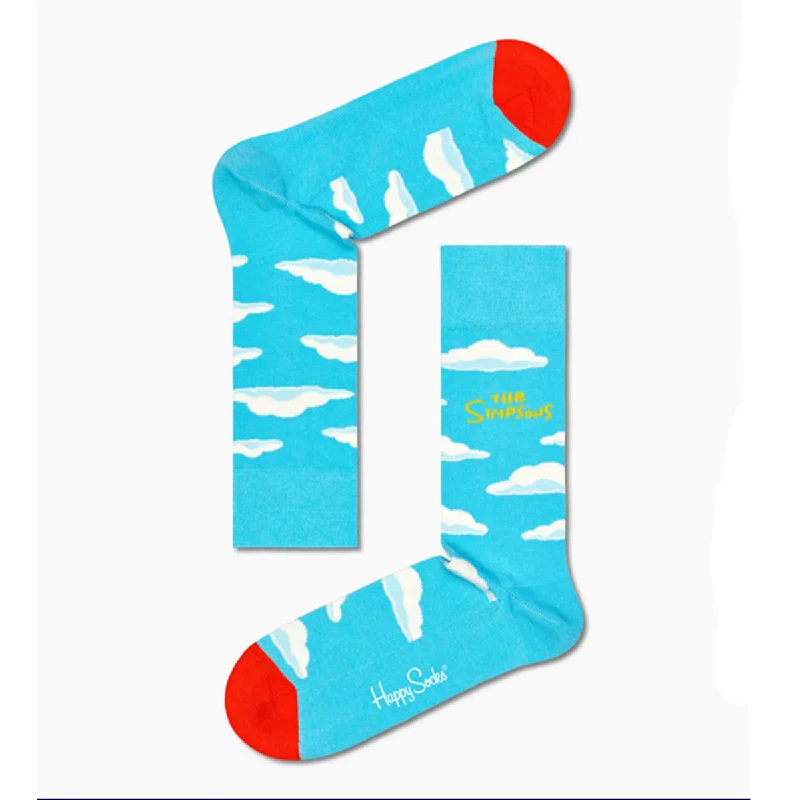 Weekend Offers That Dazzle Happy Socks x The Simpsons Women's Crew Socks - Clouds