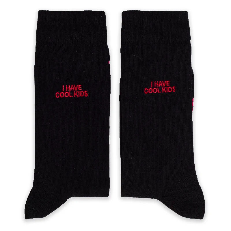 Weekend Discounts to Enjoy I Have Cool Kids Premium Embroidery Socks