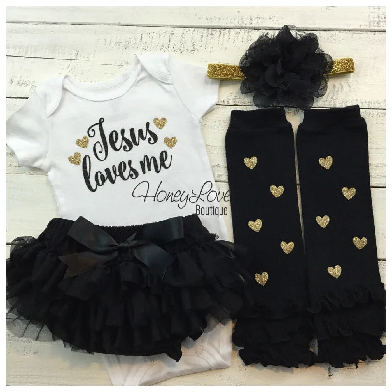 Midnight Sale Jesus loves me Outfit Set