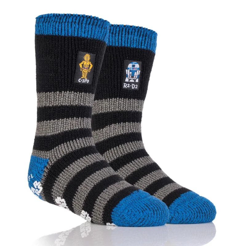 Weekend Specials to Delight Kids Star Wars Thermal Slipper Socks - R2-D2 & C-3PO