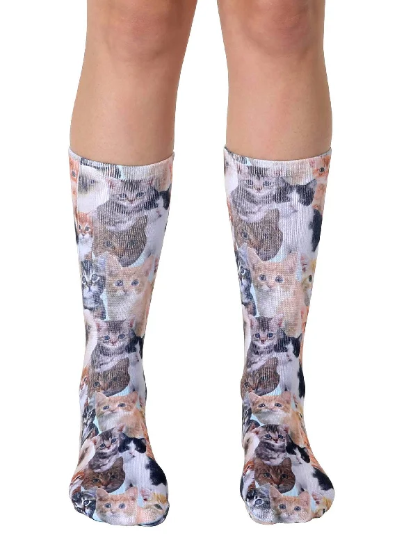 Weekend Specials You Can't Miss Kitty All Over Crew Socks