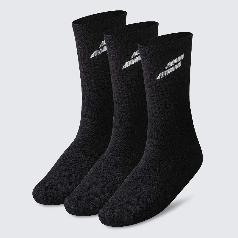 Weekend Savings Spectacular Mark Crew Socks 3pk - Black