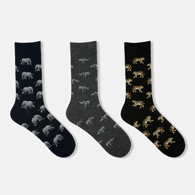 Discount Mania Men’s WWF-India Themed Crew Socks