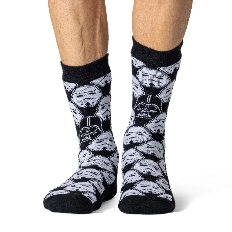Weekend Price Cuts Galore Mens Dual Layer Star Wars Slipper Socks - Storm Trooper