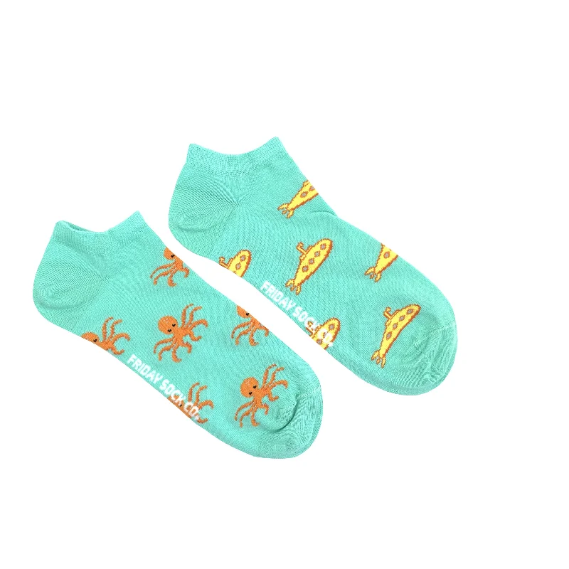Weekend Specials You Can't Miss Men's Submarine & Octopus Ankle Socks