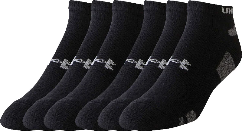 Reduced Price Men's UA Charged Cotton Mid-Weight Lo Cut Six Pair Pack Sports Socks {1240888}