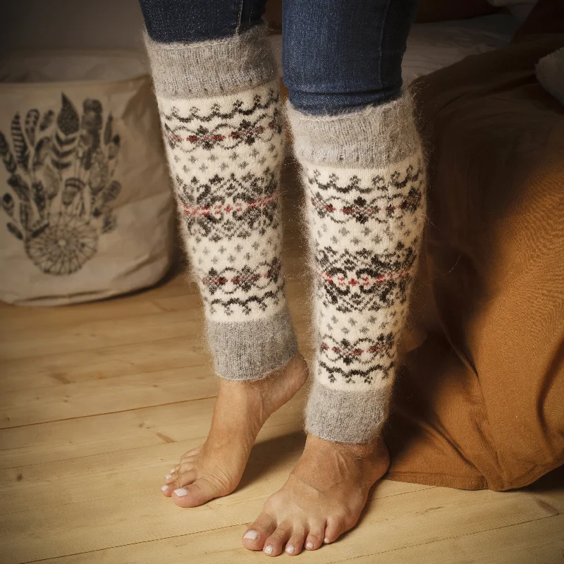 Weekend Savings Extravaganza Women's Mistletoe Magic Goat Wool Leg Warmers
