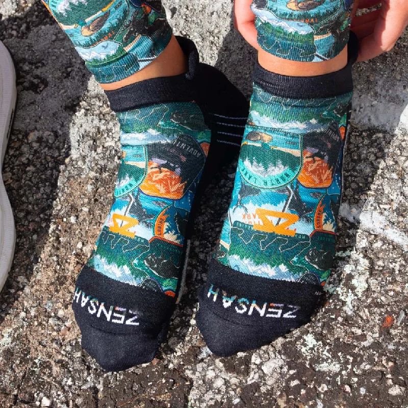 Take Advantage National Parks Running Socks (No Show)