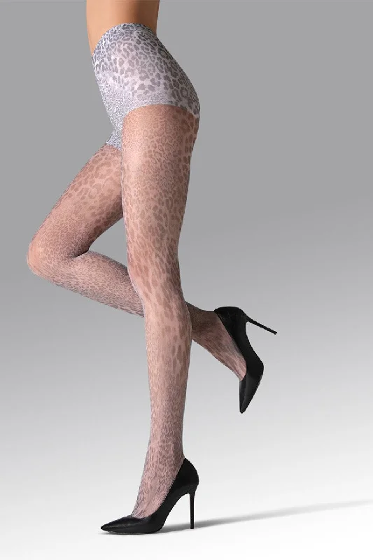 While Supplies Last Neutral Animal Printed Sheer Tights