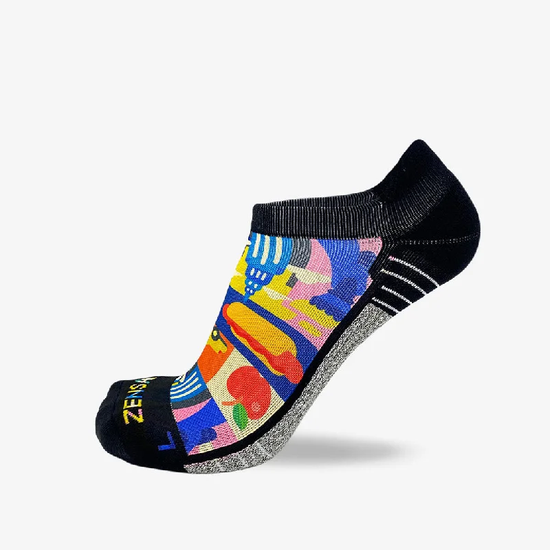 Time-Limited Offer New York Blocks Running Socks (No Show)