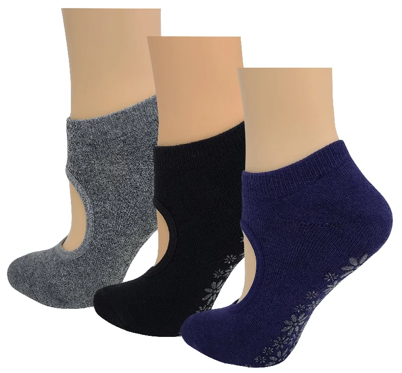 Deal of the Day Yoga Cushion Socks with Grips | Non-Slip Pilates Ballet | Women's (3 Pairs) Deal of the Day Yoga Cushion Socks with Grips | Non-Slip Pilates Ballet | Women's (3 Pairs)