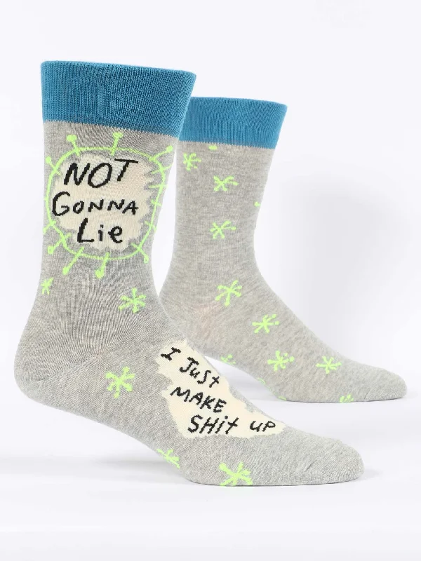 Year-End Deals Not Gonna Lie, I Just Make Shit Up M-Crew Socks