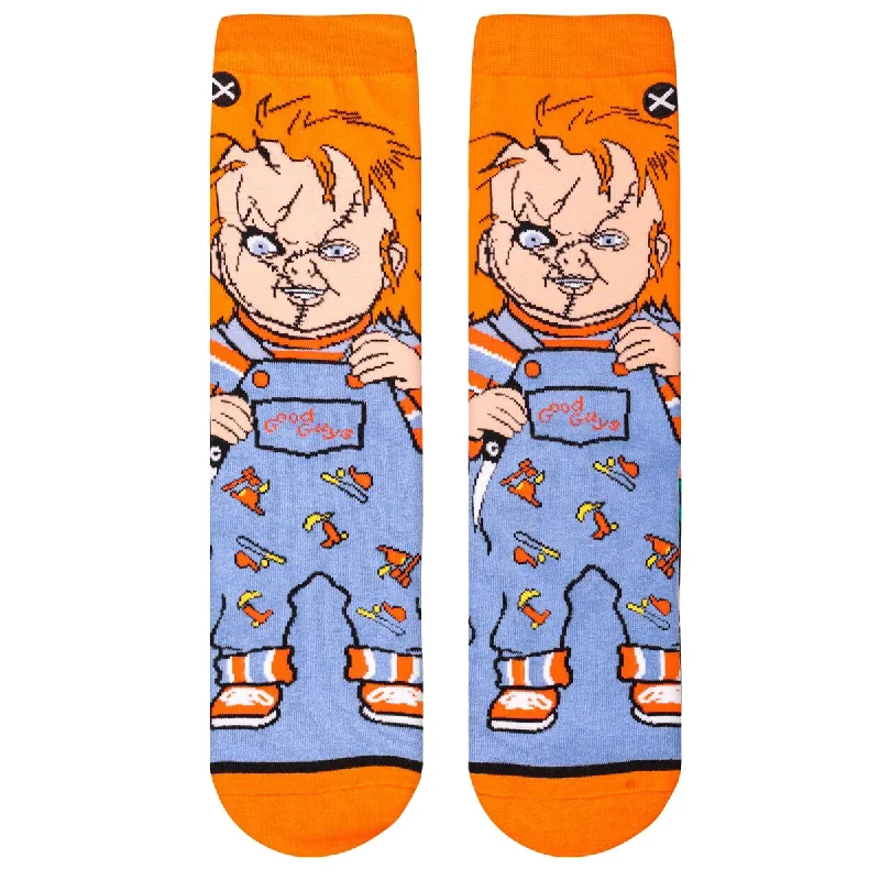Quick Deals Odd Sox Women's Crew Socks – Good Guy (Chucky)