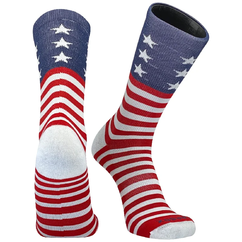 Bonus Offer Pearsox USA Uncle Sam Stars and Stripes Red White Blue Crew Socks