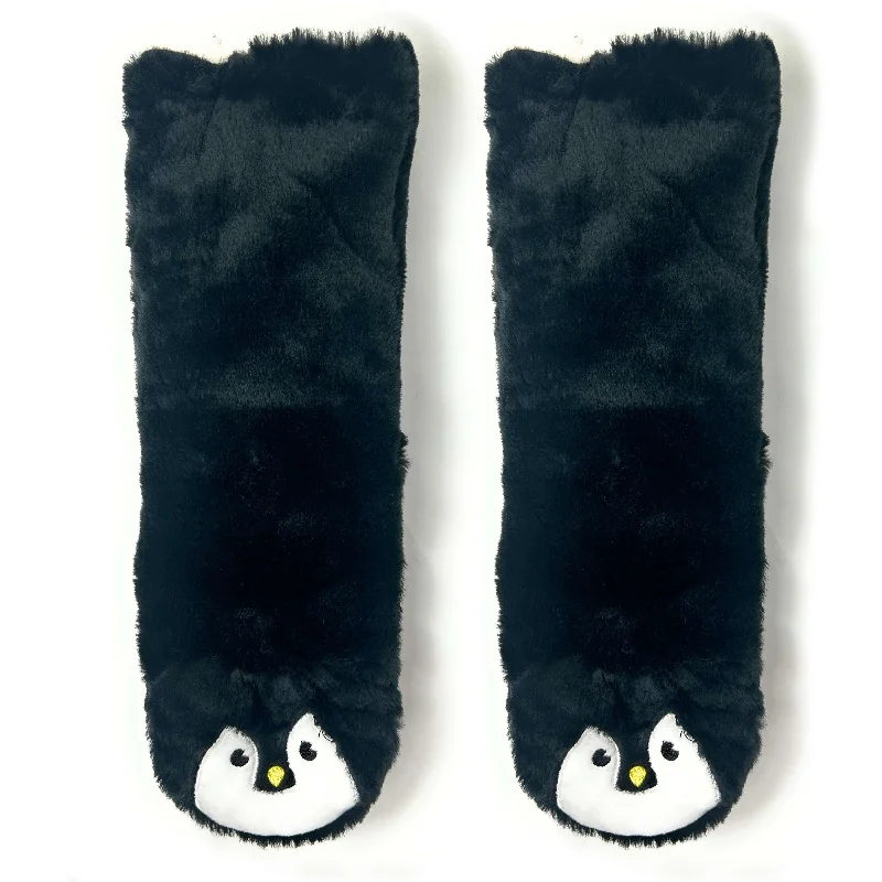 Weekend Wonders Await! Penguin Plush Slipper Socks
