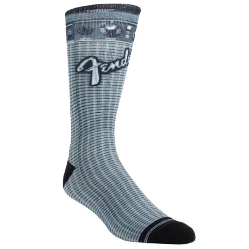 Weekend Bargains to Savor Perri's "FENDER AMPLIFIER" Sublimated Crew Socks - Large