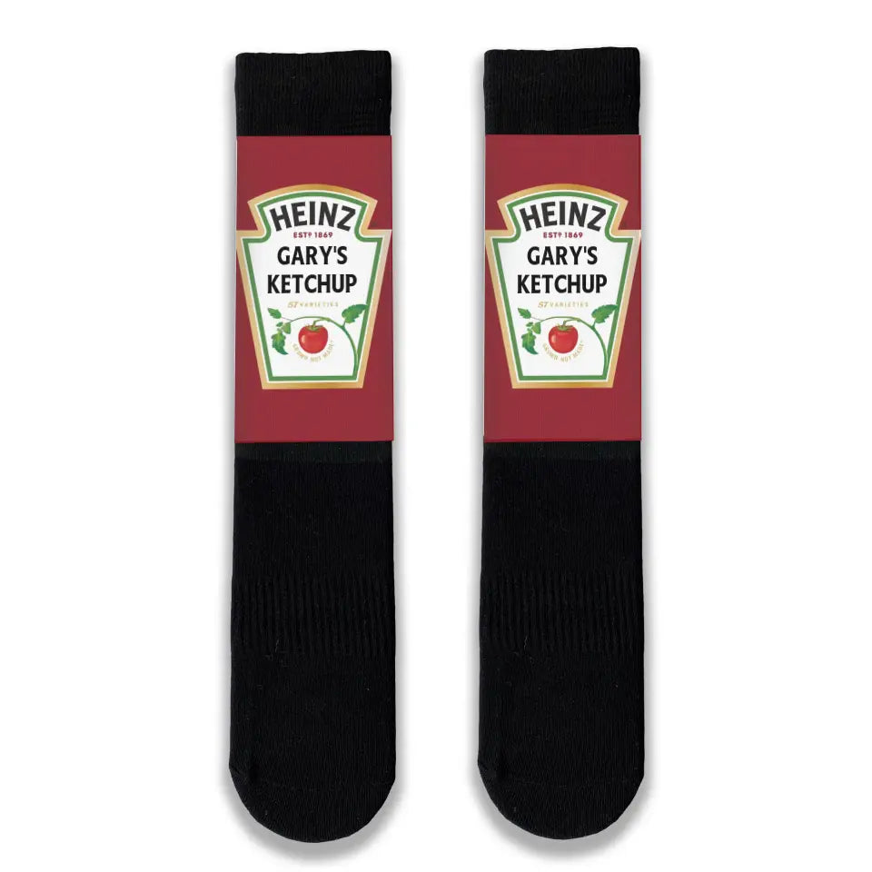 Weekend Discounts Worth Grabbing Personalised Heinz Tomato Ketchup Adult Socks