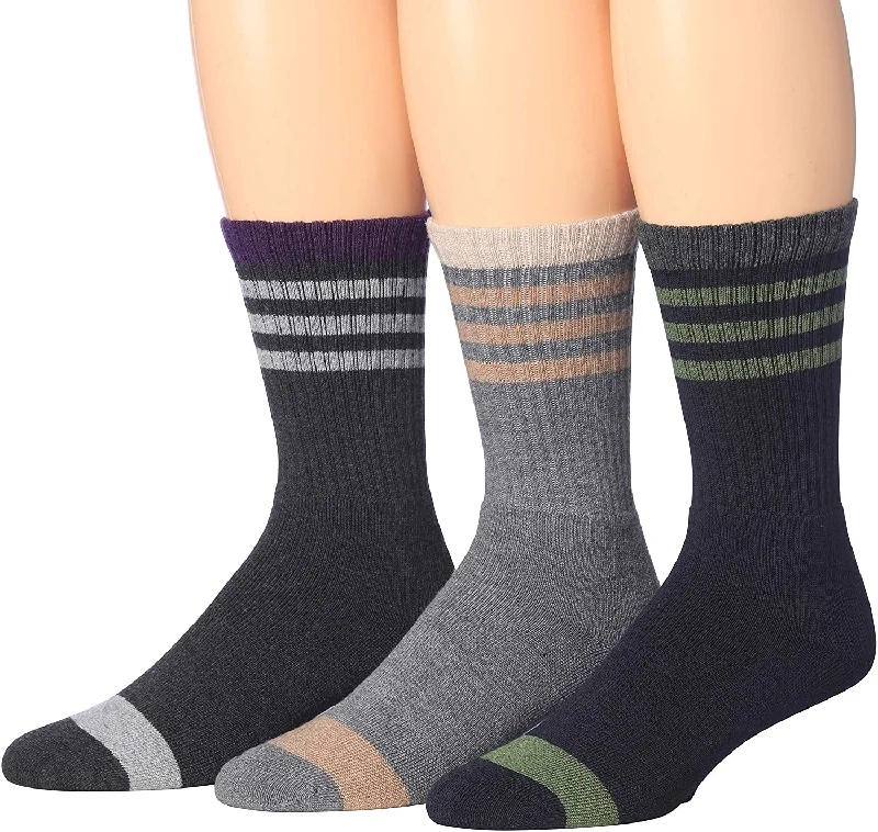 Big Deal Ronnox Wool Blend Trekking Hiking Outdoor Sports Performance Cushioned Crew Socks, For Men & Women 3 Pairs