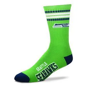 Low Cost Seattle Seahawks | 4 Stripe Deuce | Crew Sock