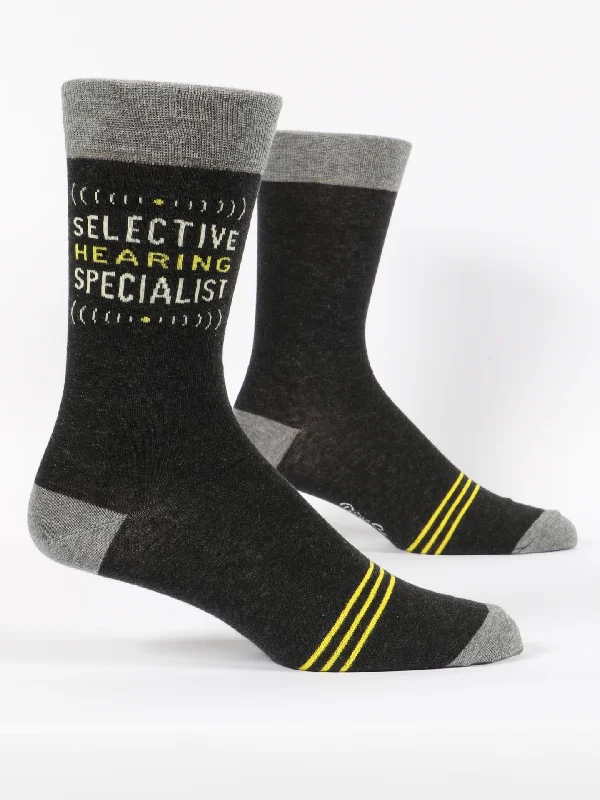 Don't Delay Selective Hearing M-Crew Socks
