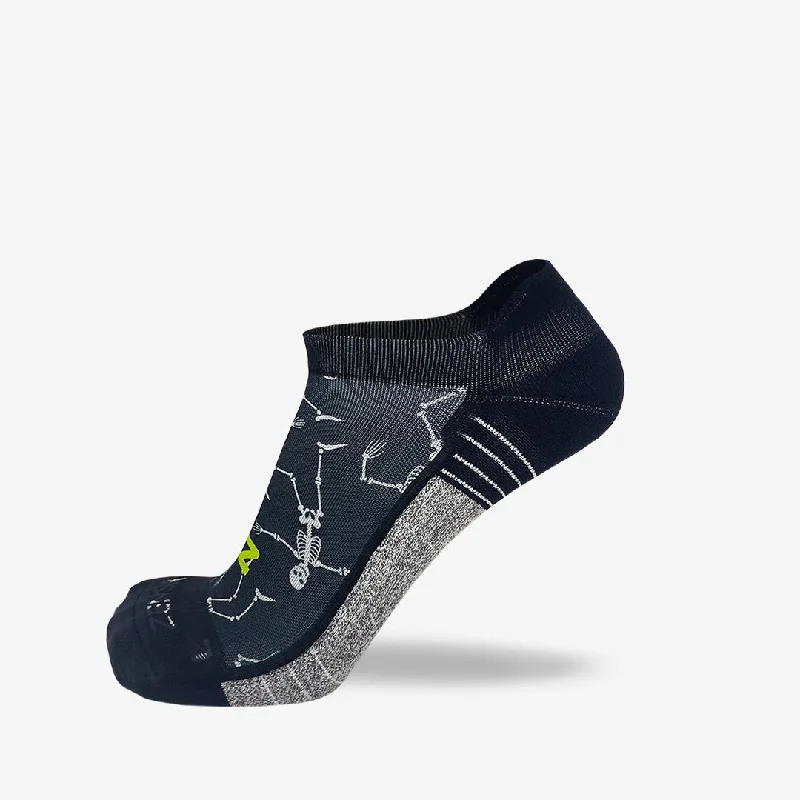Super Bargain Skeletons Running Socks (No Show)