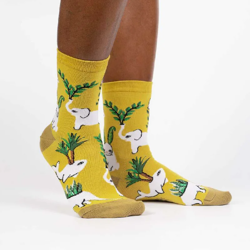 Weekend Bargains to Celebrate Sock It To Me Women's Crew Socks - Planters Gonna Plant Weekend Bargains to Celebrate Sock It To Me Women's Crew Socks - Planters Gonna Plant