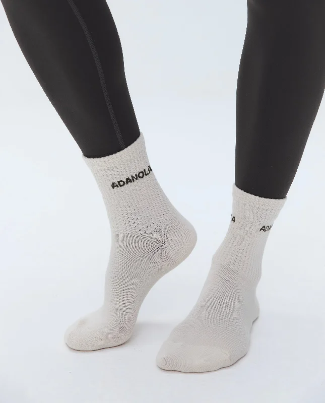 Super Savings Socks - Cream/Coffee Bean