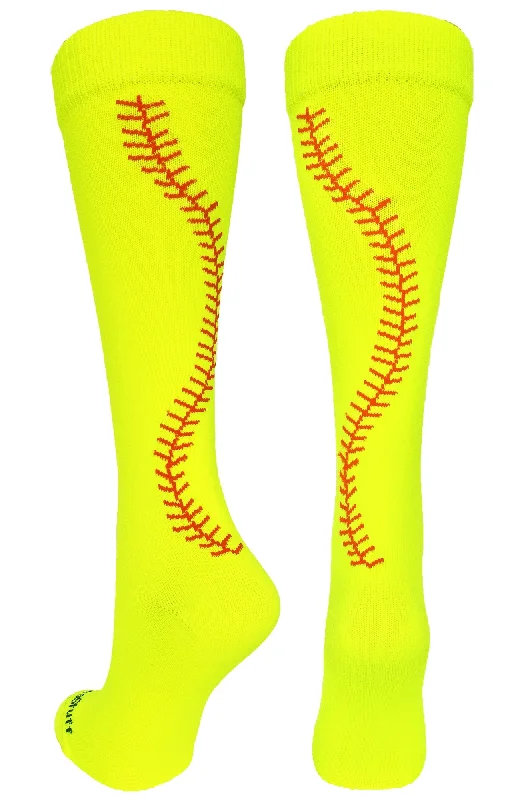 Overstock Clearance Softball Socks with Stitches Over the Calf (multiple colors)