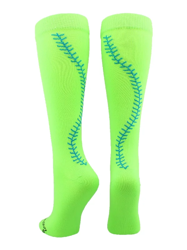 Neon Green/Electric Blue