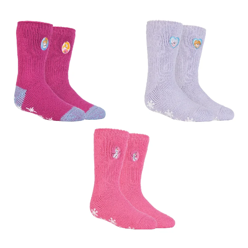 Weekend Specials You Can't Miss Special Offer 3 Pairs Kids Thermal Slipper Socks - Disney Characters