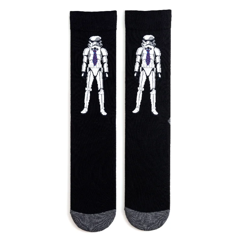 Unwind with Weekend Discounts Stormtrooper Wearing a Tie Adult Socks