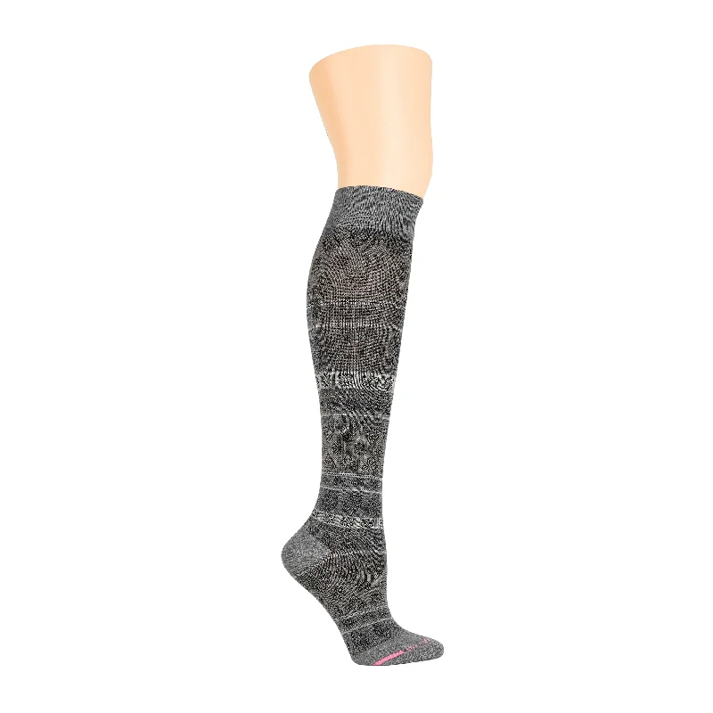 Midnight Madness Striped Pattern | Knee-High Compression Socks For Women