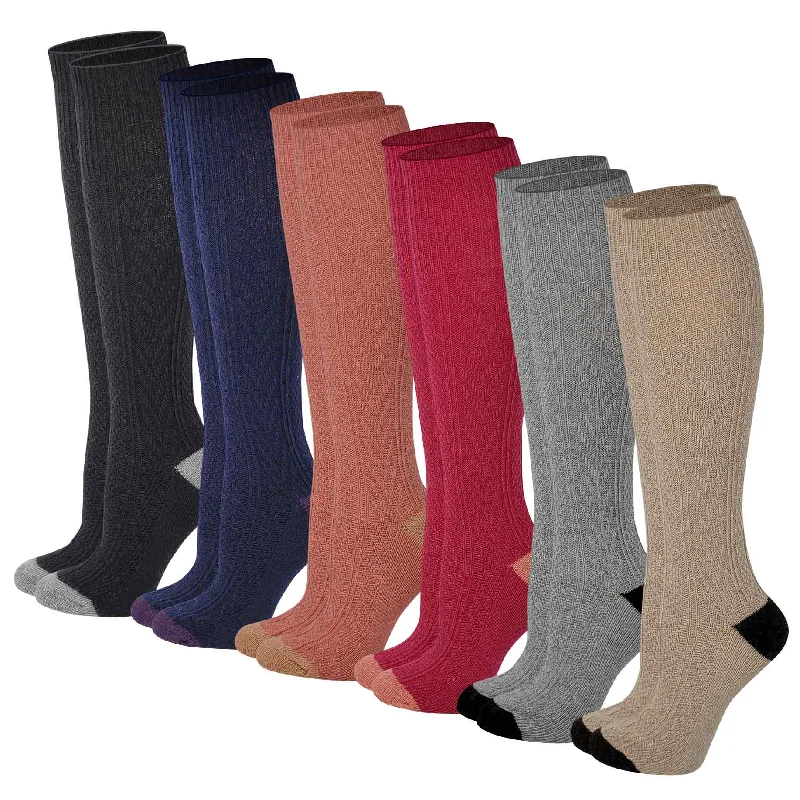 Weekend Bargains to Enjoy Knee High Boot Socks | Winter Cable Knit two tone Multi Color | Womens (6 pairs) Weekend Bargains to Enjoy Knee High Boot Socks | Winter Cable Knit two tone Multi Color | Womens (6 pairs)