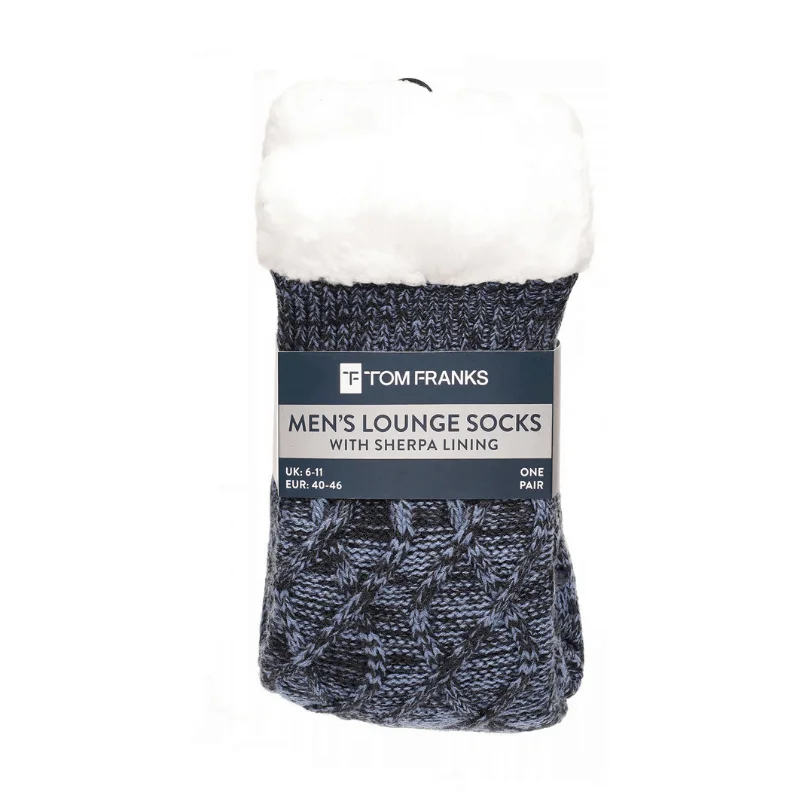 The Best Prices Tom Franks Mens Lounge Socks Sherpa Lining Chunky Knit Size 6-11