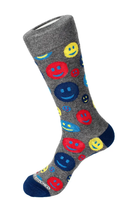Crazy Deal Happy Face Crew Sock