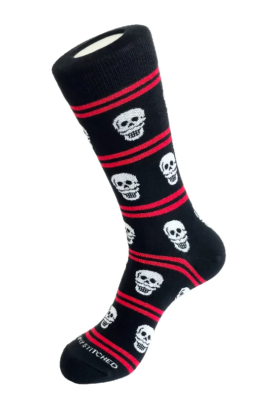 Weekend Deals That Excite MUSTACHE SKULL STRIPE