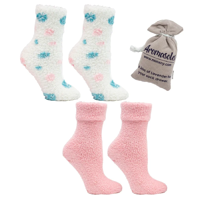 Shop the Weekend Away Lush N Plush (2-pack) Slipper Socks - Lavender N Shea Butter