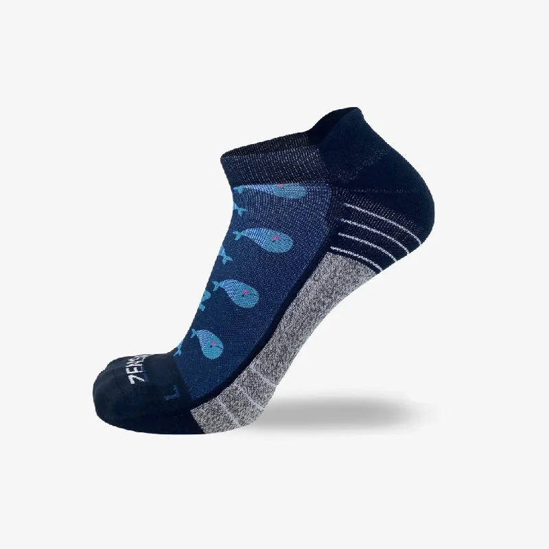 Overstock Clearance Whales Running Socks (No Show)