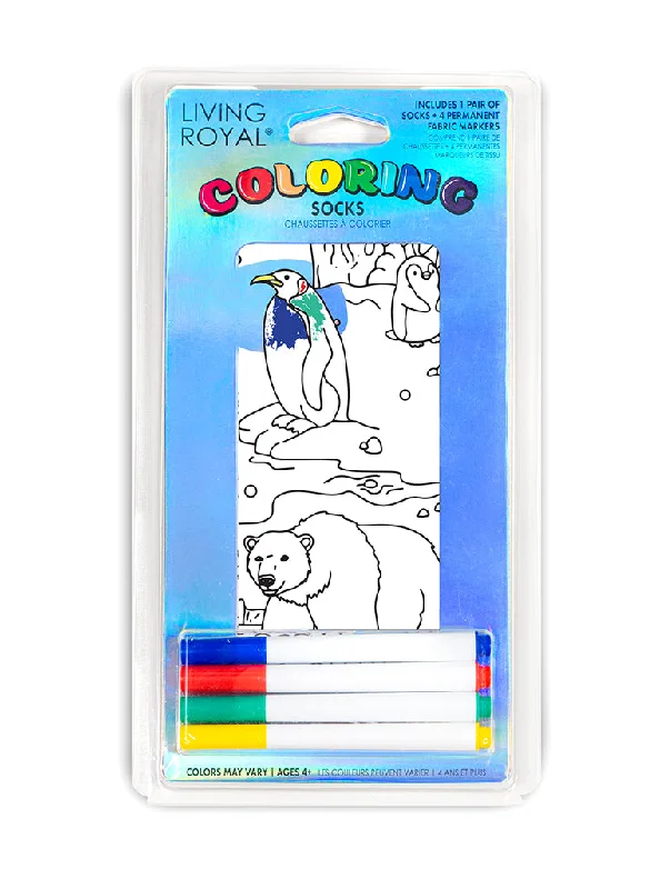 Weekend Savings Spectacular Winter Fun Coloring Socks