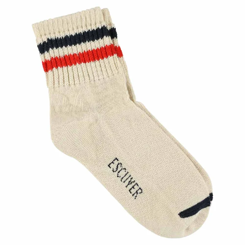 Can't Beat Women Ankle Socks Ecru / Blue / Orange