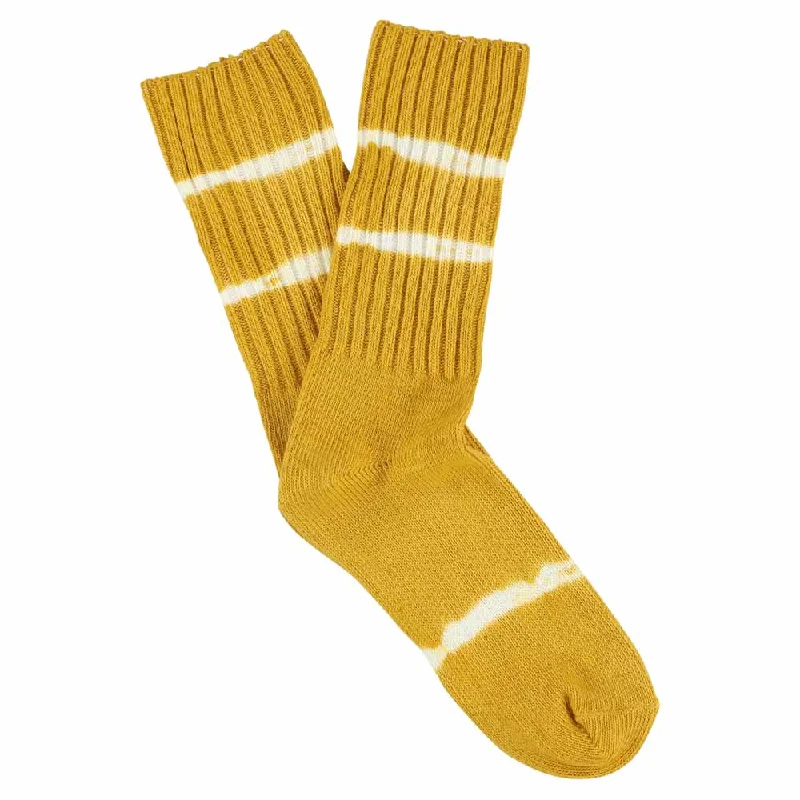 Weekend Shopping Extravaganza Women Mustard Dyed Socks