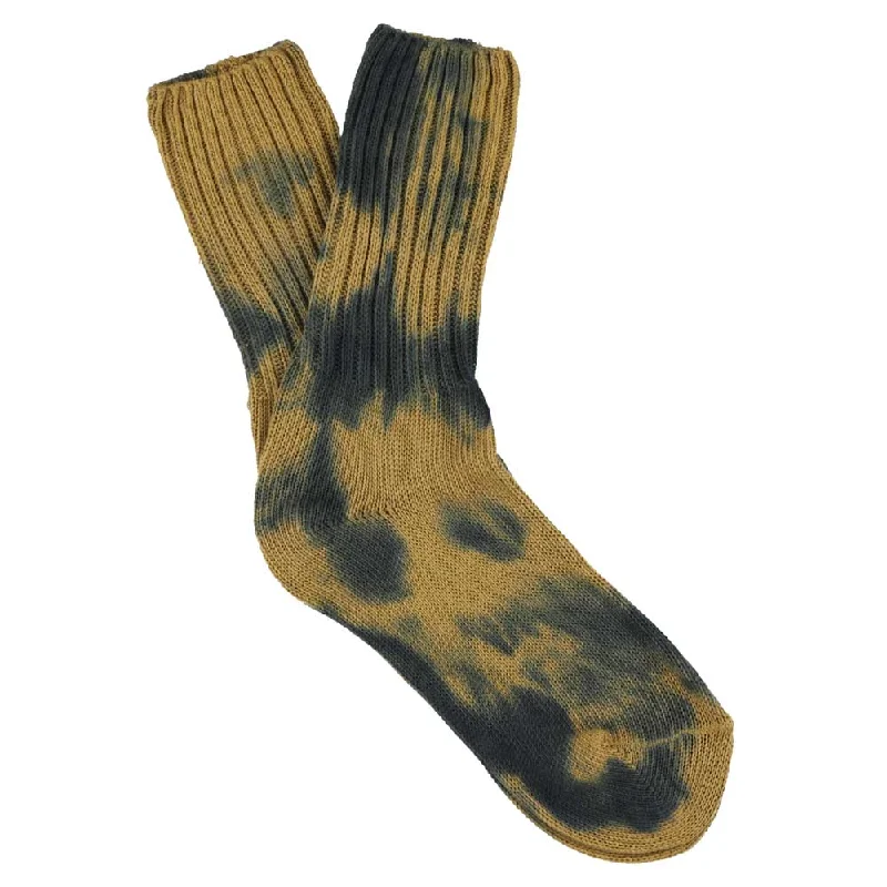 Weekend Bargains to Sizzle Women Tie Dye Socks - Indigo / Bronze
