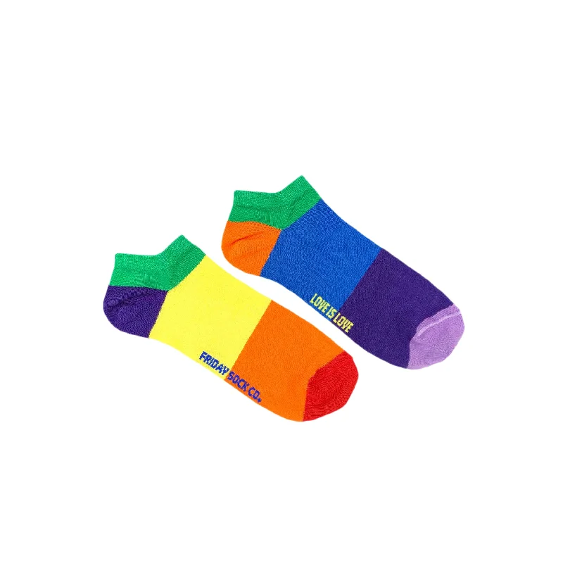 Daily Special Women's Love is Love Rainbow Ankle Socks